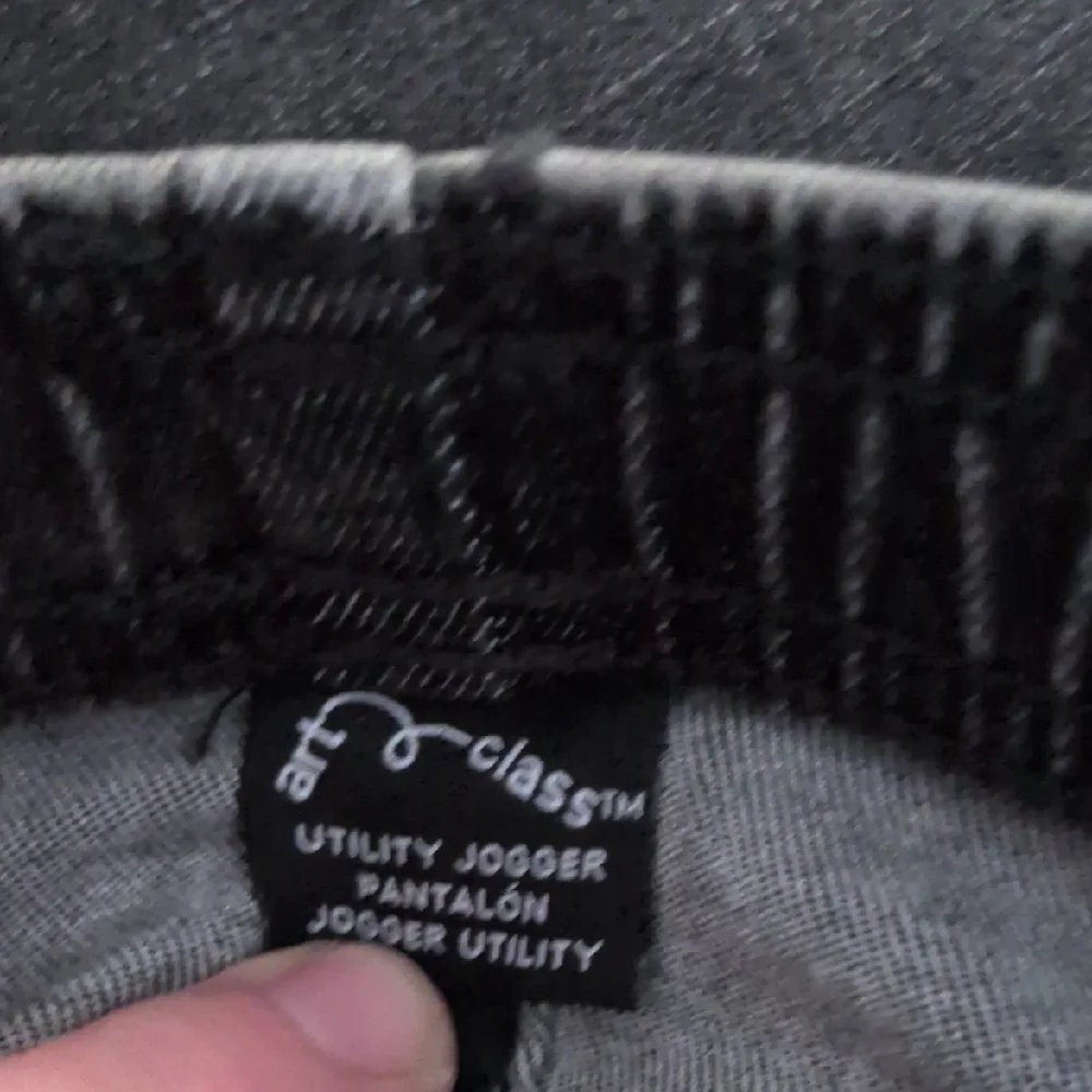 Art Class Black Utility Jogger Jeans Stretch Waist‎ Band Kids Size 7